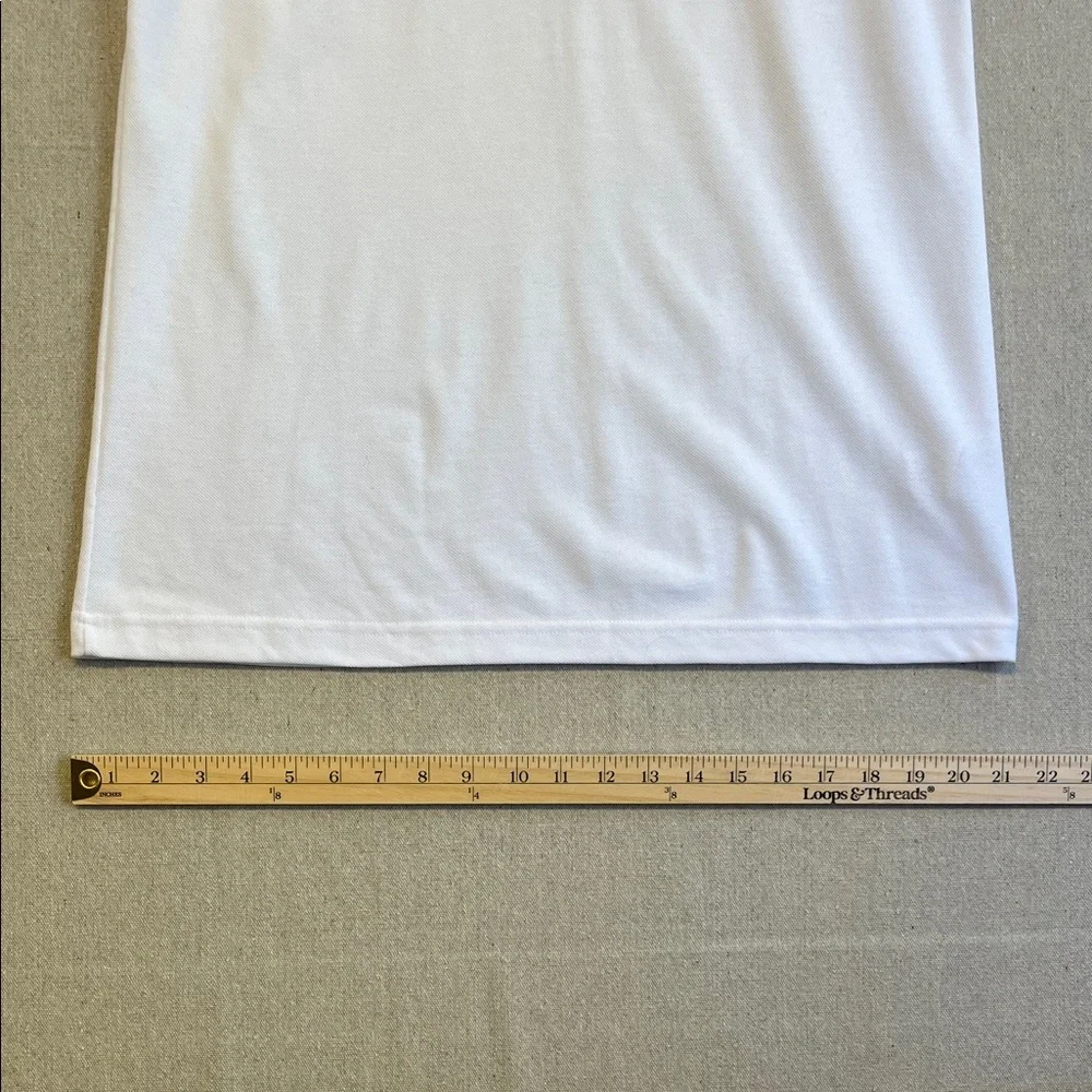 Bench White Polo Shirt Men’s Medium NWT Classic Minimalist Short Sleeve Golf - Picture 6 of 8